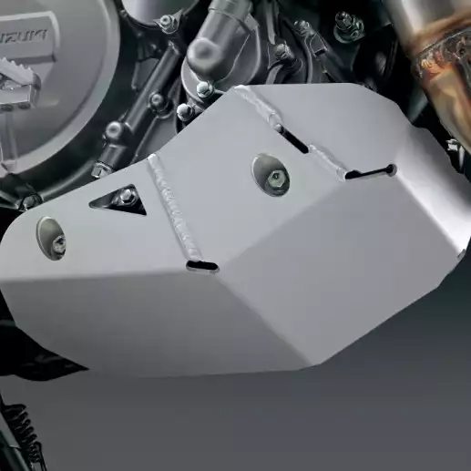Aluminium-Unterfahrschutz für Suzuki DR-Z4S Motorräder.