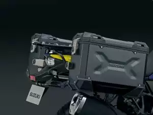 Aluminium Seitenkofferset, schwarz (Kit)