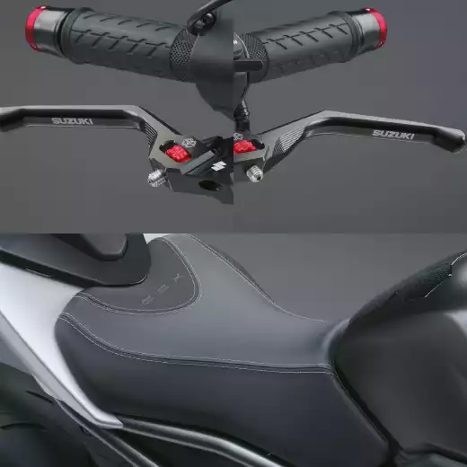 Suzuki GSX-8 Modelle Design-Kit bietet stilvolle Zubehörteile für eine individuelle Optik.