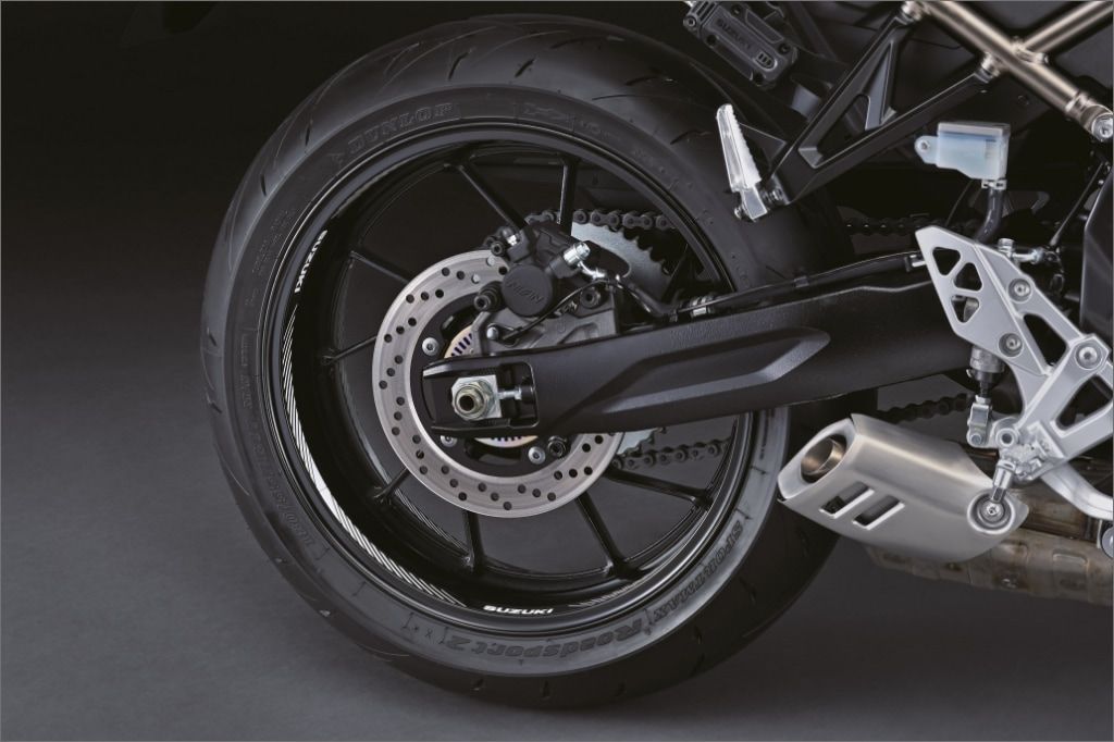 Abbildung des Felgenbettdekors in schwarz für die GSX-8TT