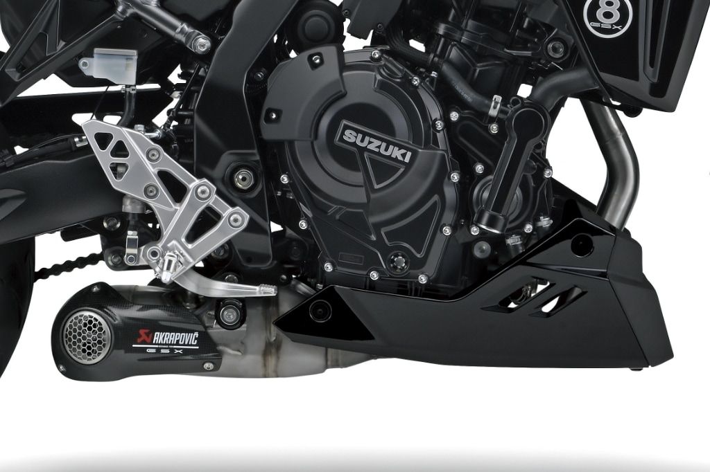 Abbildung der Akrapovič Auspuffanlage für die GSX-8TT