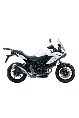 Freisteller einer weißen Suzuki SV-7GX aus der Seitenansicht