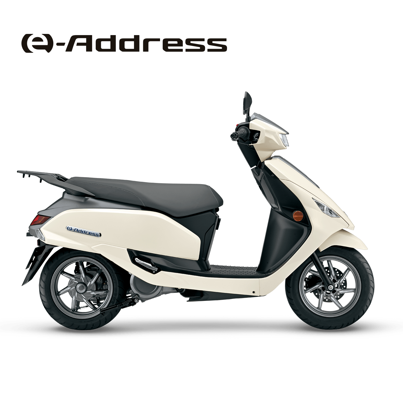 Freisteller eines weißen e-Address aus der Seitenansicht