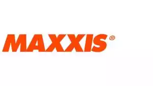 Offizielles Maxxis Logo, dem bekannten Hersteller von hochwertigen Motorradreifen.