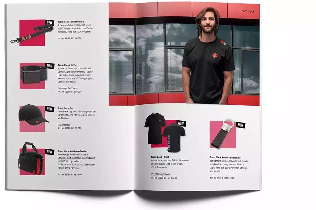 Anvisualisierung einer Doppelseite aus dem aktuellen Katalog