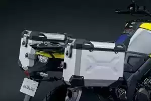 Aufnahme für Montageständer für die Suzuki Katana zur Befestigung an der Hinterrad-Schwinge.